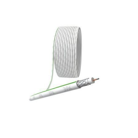 ЭРА Кабель коаксиальный SAT 703 B,75 Ом, CCS/(оплётка Al, 75%), PVC,цвет белый,  бухта 10 м, SIMPLE