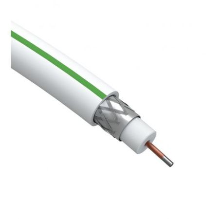 ЭРА Кабель коаксиальный SAT 703 B,75 Ом, CCS/(оплётка Al, 75%), PVC,цвет белый,  бухта 10 м, SIMPLE