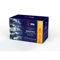 Светодиодная новогодняя гирлянда ЭРА ENIN - GC мишура 3,9 м зеленый провод холодный свет