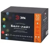 Светодиодная новогодняя гирлянда ЭРА ERABL-MK52 белт лайт 5 м 10 RGB